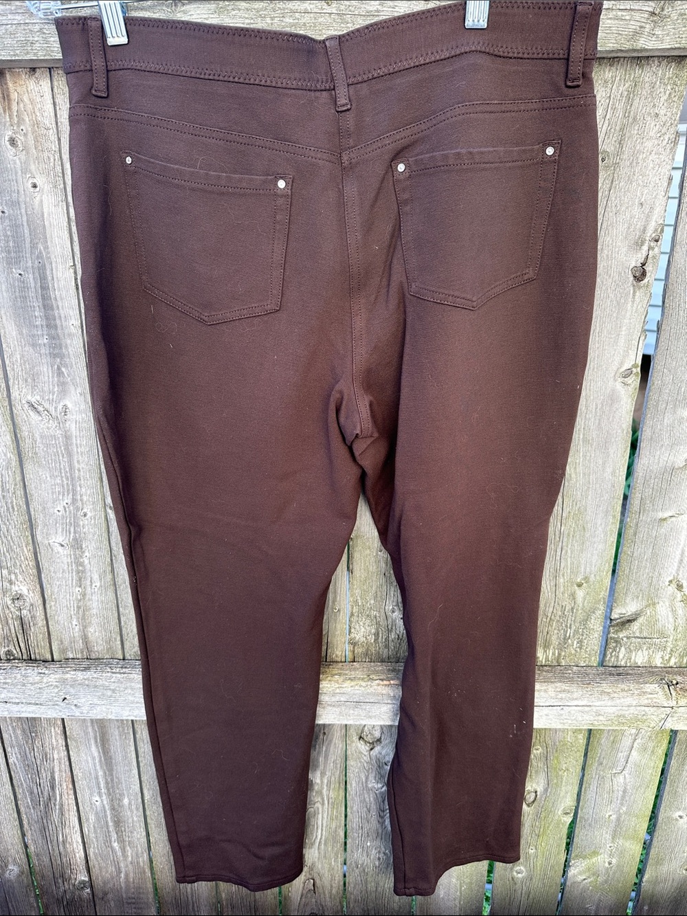 Chico’s Women’s Brown Stretch Pants - So Slimming - Picture 5 of 8